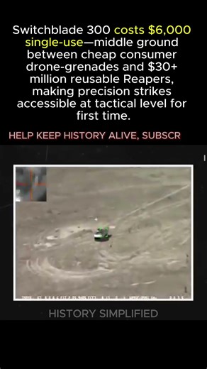 $6,000 SINGLE-USE Switchblade — Between Grenade Drone and Reaper || WW2 #shorts #ww2