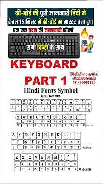 Computer Hindi Typing || कम्प्युटर हिन्दी टाइपिंग सीखे | Krutidev Font Hindi Typing | Hindi Typing