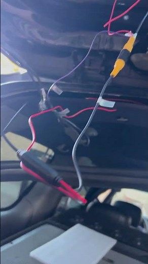 Wiring in backup camera