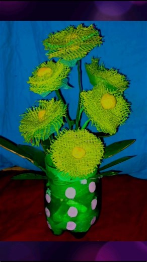 flower Plant making with net sack
