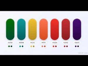 HTML Color Codes Explained | Beautiful CSS Gradient Palette UI #html #css