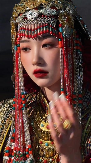 The traditional clothing of the Mongolian ethnic group in China is beautiful. 🌹💐🌺 | Across Inner Mongolia