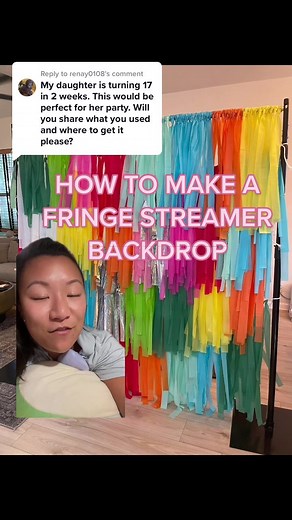 DIY Fringe Streamer Backdrop Tutorial for Events