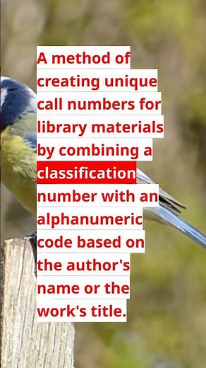 What are Cutter numbers?