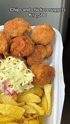 Get your fries and chicken nuggets for K12,500 only. We are in Blantyre Kanjedza close to Masm hospital. It’s homemade meals for collection and delivery only. Call us on 0991593592/0992112645
