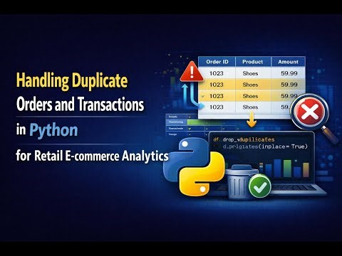 Handling Duplicate Orders and Transactions in Python for Retail E-commerce Analytics
