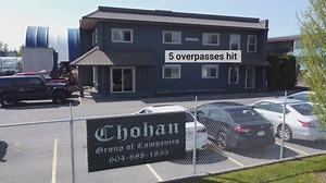 30K views · 251 reactions | A B.C. trucking company is defending itself against safety allegations, after government figures show it's been involved in one-third of collisions involving overpasses. Janet Brown reports. More: https://trib.al/m6hGKep | Global BC | Facebook