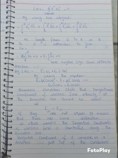 ##Boundary condition for vector E.(electric field)