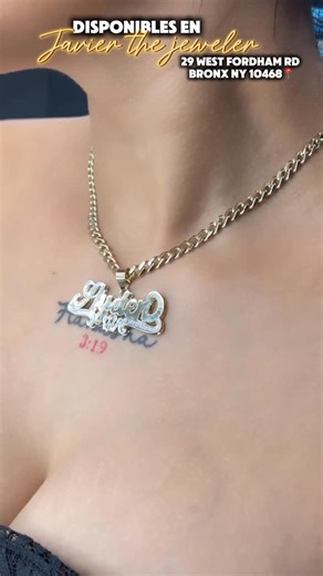 JAVIER THE JEWELER | 14k cuban choker “16” 5mm con medalla de nombre personalizada 😎🚀🔥🥰 $2,300‼️ Disponibles en Javier the jeweler Bronx 🔥 📍29 west Fordham Rd... | Instagram