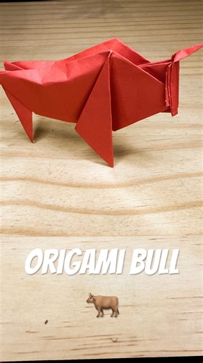 Easy Origami Bull 🐂
