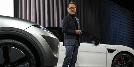 Sony Aims for High-End Electric Car That Bills Extra for Entertainment