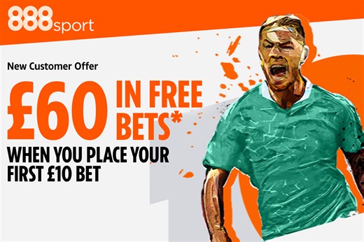 BONUS BETS Premier League sign-up offer: Get £60 in FREE BETS with 888 Sport new customer special