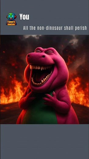 Barney Funny Parody 🦖 #ai #aiart #aicreativity