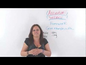 English Grammar: Affixation Using Suffixes In English