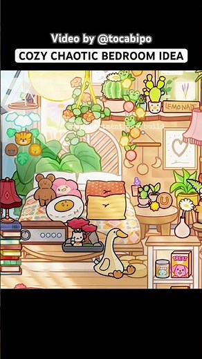 COZY CHAOTIC BATHROOM IDEA, DECORATION HACK FREE TO COPY TUTORIAL IN TOCA BOCA ￼💕