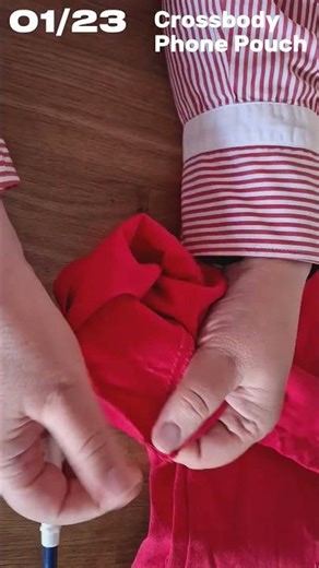 01- Preparing denim fabric Crossbody Phone Pouch #beginnersewing #sewing #diybag #sewingtutorial