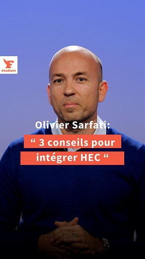 💡Olivier Sarfati est professeur de mathématiques en classe préparatoire aux grandes écoles de commerce et directeur de MyPrepa. Il nous donne 3 conseils pour intégrer HEC. @myprepa @hec_paris #motivation #ecole #conseils | Le Figaro Étudiant