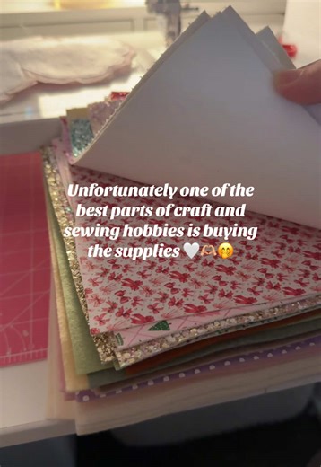 First time I’ve ordered glitter felt and they are SOOO stunning!! 😍😍😍 I have some projects in mind but what can I make with felt? So excited to use these ✨ #craftwithme #sewingsupplies #sewingtutorial #felt #sewingforyoupage