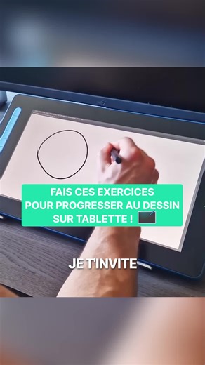 Fais ces exercices pour progresser au dessin sur tablette ! #dessin #tablette #digitalpainting