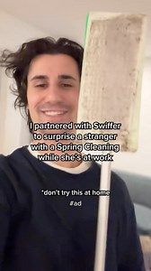 1.3M views · 4.6K reactions | #SwifferPartner #Ad Surprising A Stranger with A Clean Apartment with the @swiffer Sweeper *dont try this at home | Formerteenheartthrob | Facebook