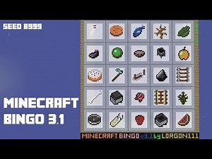 Minecraft Bingo 3.1 - Seed 8999