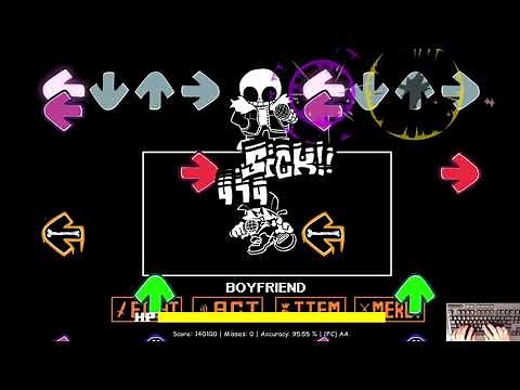 FNF Indie Cross Sans - Sansational (Genocide) (FC) (4k)