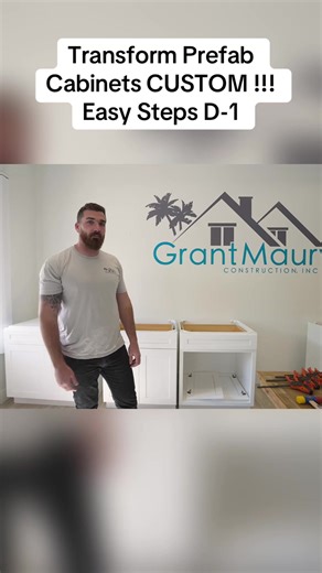 Transform Prefab Cabinets CUSTOM !!! Easy Steps D-1