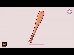 Tutorial Make Baseball Illustration Design🏏