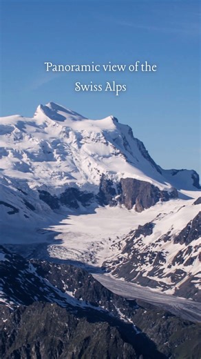 Swiss Alps Panorama: Frozen Peaks & Epic Views 🇨🇭❄️ | #Shorts