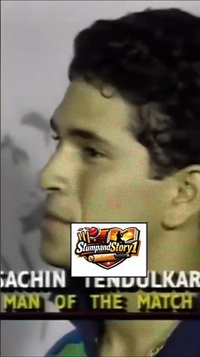 Sachin Tendulkar First Man of the Match 🏏 | 1992 World Cup Historic Moment. #sachintendulkar #sachin