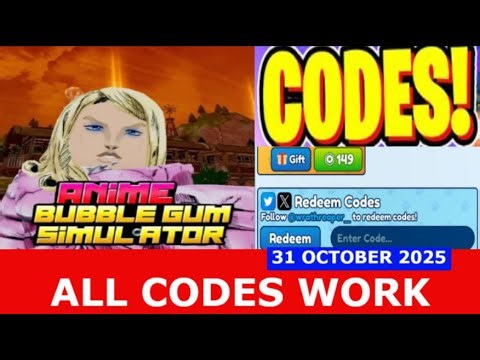 *ALL CODES* [🐎 SBR EVENT] Anime BGS ROBLOX | October 31, 2025