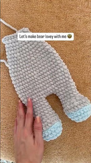 Cute bear lovey Crochet bear snuggler How to crochet cute bear animal amigurumi