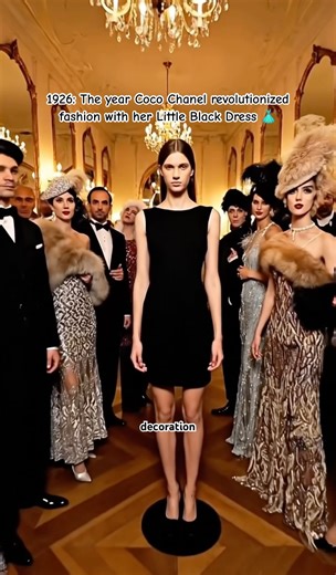 Coco Chanel’s little black dress 👗 #history #fashionhistory #viral #ai