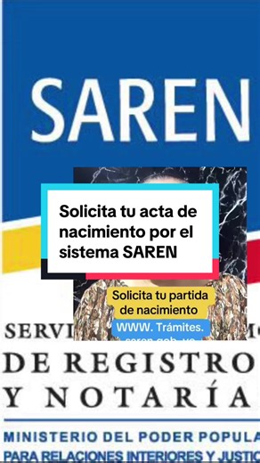 El Ministerio de Relaciones Exteriores (MPPRE) y el SAREN han implementado la modalidad 100% digital para 153 tipos de documentos emitidos por el SAREN, lo que simplifica enormemente la gestión sin necesidad de citas presenciales obligatorias para estos papeles#LIVEIncentiveProgram #SideHustleLIVE #PaidPartnership #venezolanosenelmundo#saren