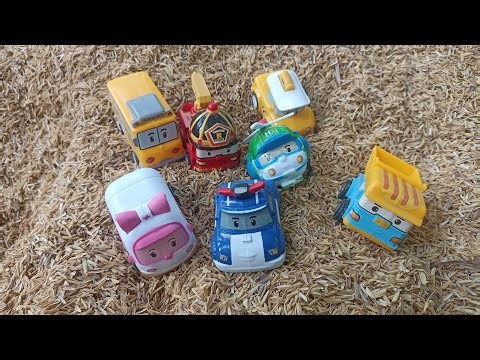 Mainan robot car poly,ember,Roy,dampu ,texi ,Helly