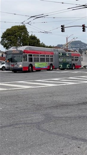 SF MUNI XT60 #7228 testing at Mission & San Jose Ave