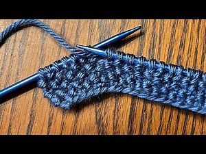 Knitting the Seed Stitch Tutorial (Left-Handed)