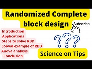 RBD(Randomized complete block design) Full hand written notes with solved example.