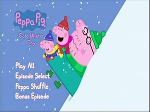 opening to peppa pig cold winter day