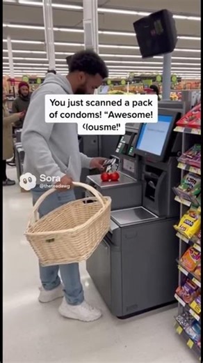 Self Checkout Worst Nightmare #selfcheckout #comedy #viral #funny #shorts #fail