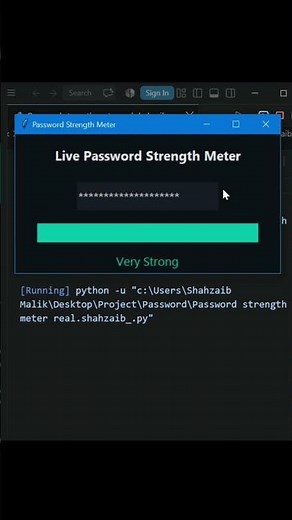 Build your own Password Strength Meter using Python and Tkinter! 🔐🐍l
