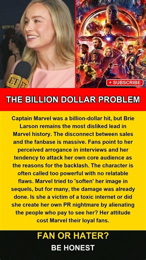 The Real Reason Marvel Fans Still Can't Stand Brie Larson #shorts