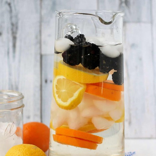 Citrus Blackberry Infused Water.
