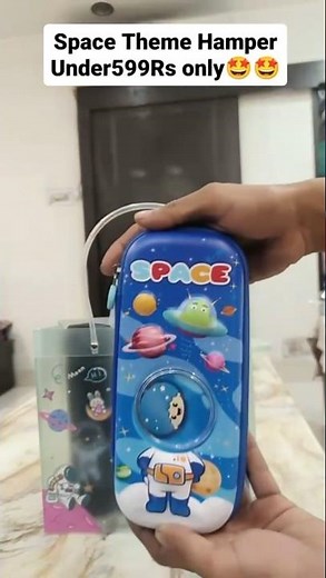 ASMR space themed stationery gift hamper | cute stationery collection | pencil box | geometry box