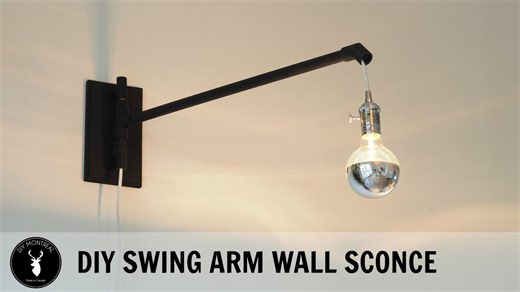 DIY swing arm wall sconce build