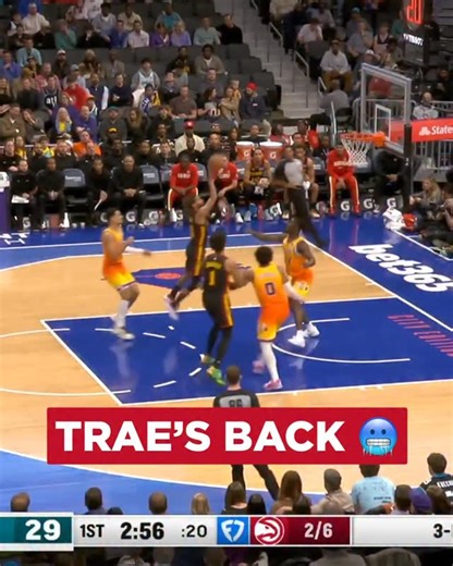 Atlanta Hawks on Instagram: "Trae gets his first bucket back from injury 👏"