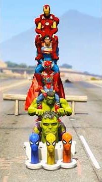 SPIDER-MAN VS IRONMAN VS SUPERMAN 🧟‍♂️HULK SAVED! | AVENGERS 🆚 DC | #spiderman #hulk #homemaranha