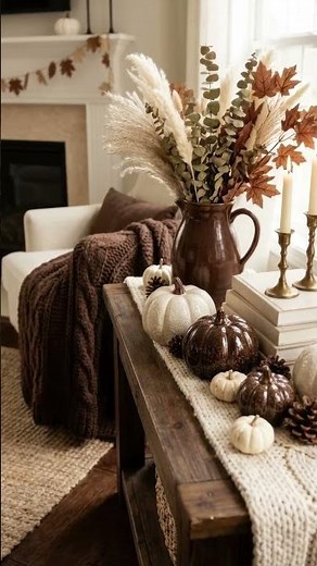 Chocolate Brown & Cream Fall Decor 2026 | Cozy Autumn Home Decorating Ideas You'll Love