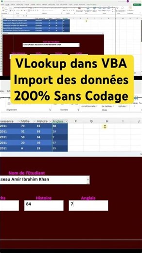 VLookup dans VBA - importation des données- remplissage automatique- 200% sans codage VbaWriter.ch