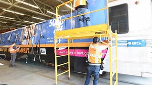 1.7K views · 50 reactions | Have you spotted our All Aboard Bay Area Transit train car yet? What better way to promote 50% off all Clipper fares in September than a traveling billboard. We offer train wraps as advertising BTW. | Bay Area Rapid Transit | Facebook